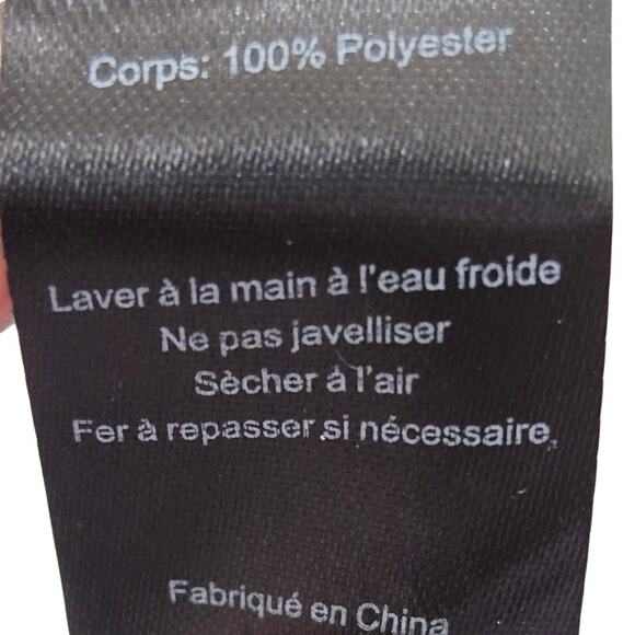 Lush Women’s Blouse XXL Black White Floral Long Sleeve‎ Top - Picture 7 of 9